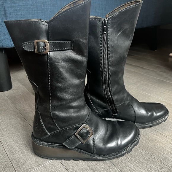 Fly London Mes Boots Black Size 36 FREE SHIPPING - Picture 7 of 7